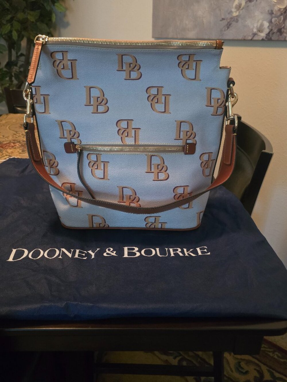 Dooney & Bourke Large Sac Monogram Shoulder Bag